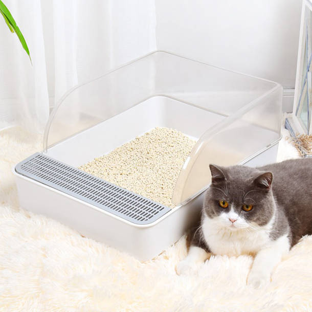 Richell PAW TRAX High Wall Cat Litter Box XL Wide & Reviews Wayfair
